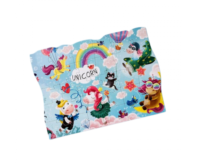 Puzzle - Aventurile magice ale unicornilor (30 piese)