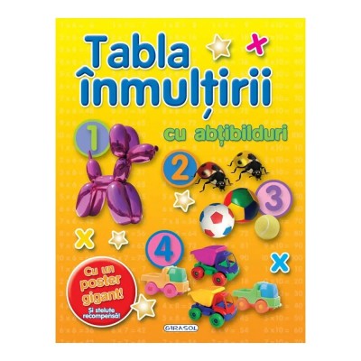 Tabla inmultirii cu abtibilduri