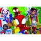 Puzzle de colorat -  Distractie cu paienjenelul Marvel si prietenii lui uimitori (24 piese)