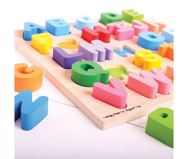 Puzzle colorat - alfabet