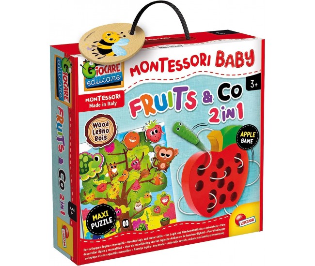 Joc Montessori 2 in 1 - Fructe