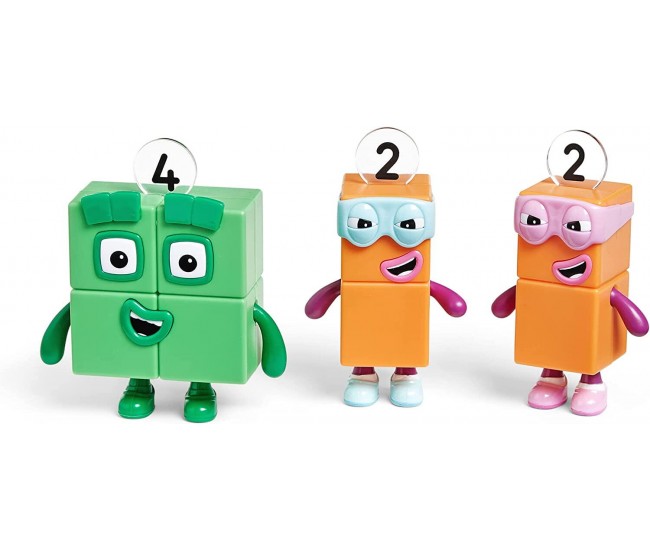 Set figurine Numberblocks - Patru & Teribilii Doi