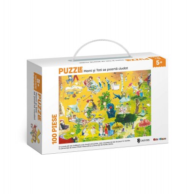 Puzzle - Mami si tati se poarta ciudat (100 piese)