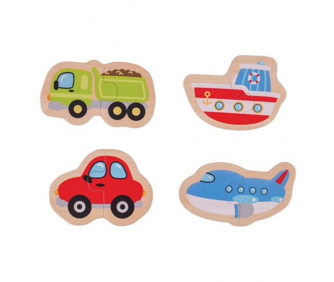 Puzzle - mijloace de transport (8 piese)