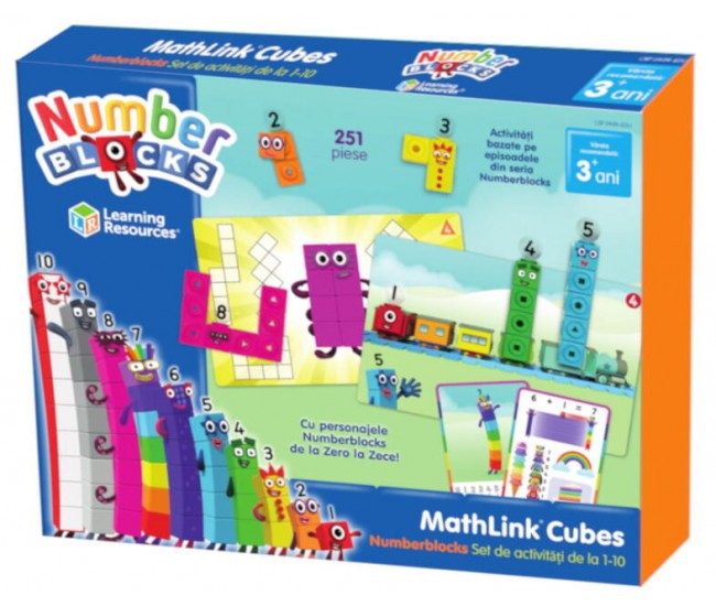 MathLink®Cubes Numberblocks in romana - Set de activitati de la 1 - 10