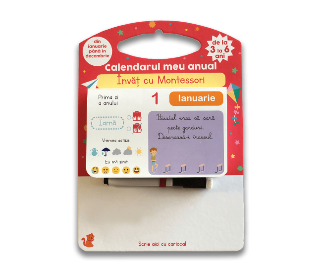 Calendarul meu anual - Invat cu Montessori - de la 3 la 6 ani