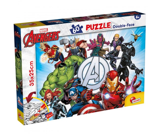 Puzzle de colorat -  Avengers (60 de piese)