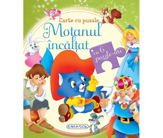 Carte cu puzzle - Motanul incaltat