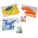 Set 3 puzzle din lemn - Lumea acvatica