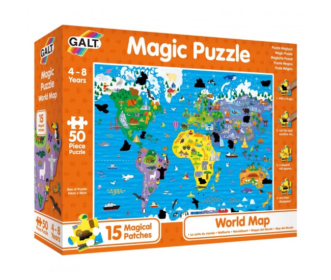 Magic Puzzle - Harta lumii ( 50 piese)