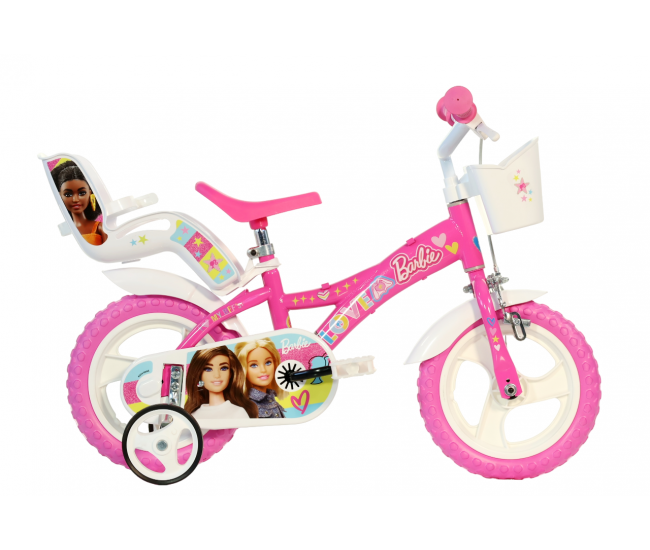 Bicicleta copii 12 - Barbie roz