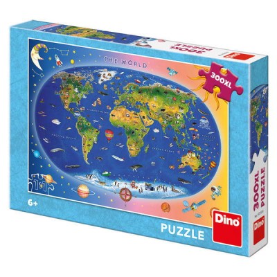 Puzzle XL - Harta Lumii (300 piese)