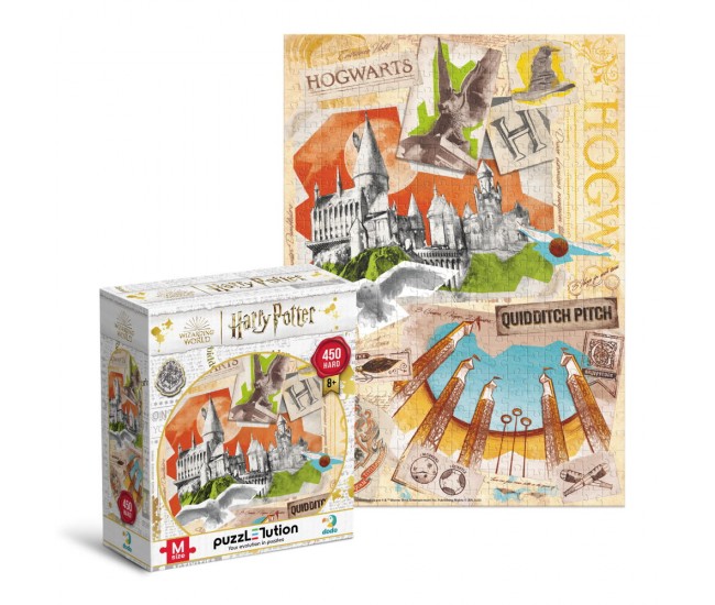 Puzzle Harry Potter - Scoala Hogwarts (450 piese)