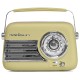 Radio fm portabil nostalgia 15w cu functie bluetooth/aux -olive