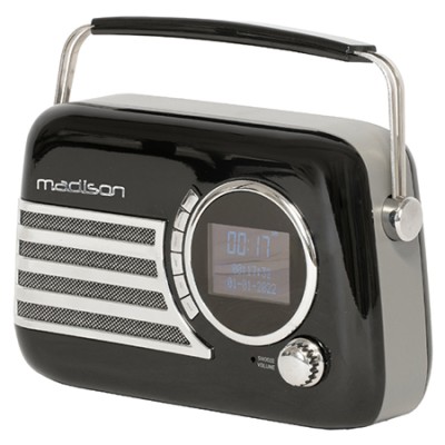 Radio fm/dab portabil vintage 40w cu functie bluetooth/aux