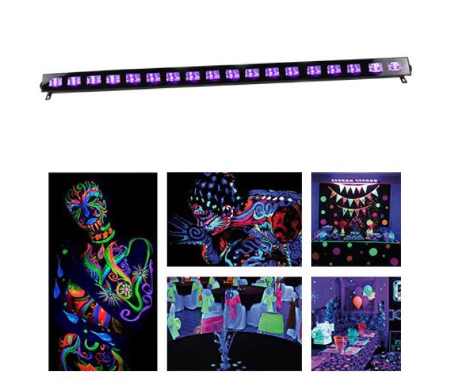 Led bar uv 18 x 3w