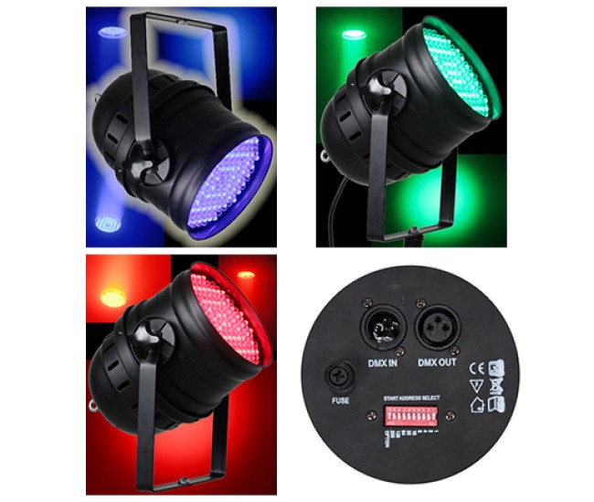 Led par 64 dmx 10mm x 177 led-uri