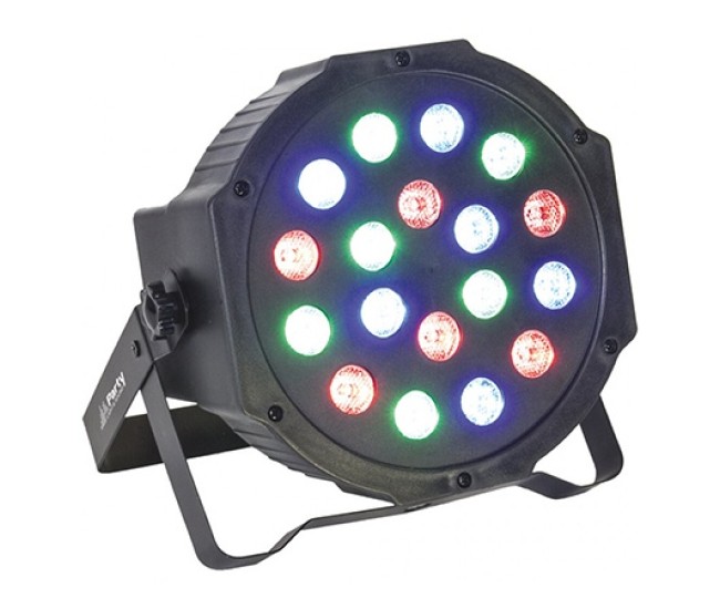 Led par rgb 18 x1w cu dmx