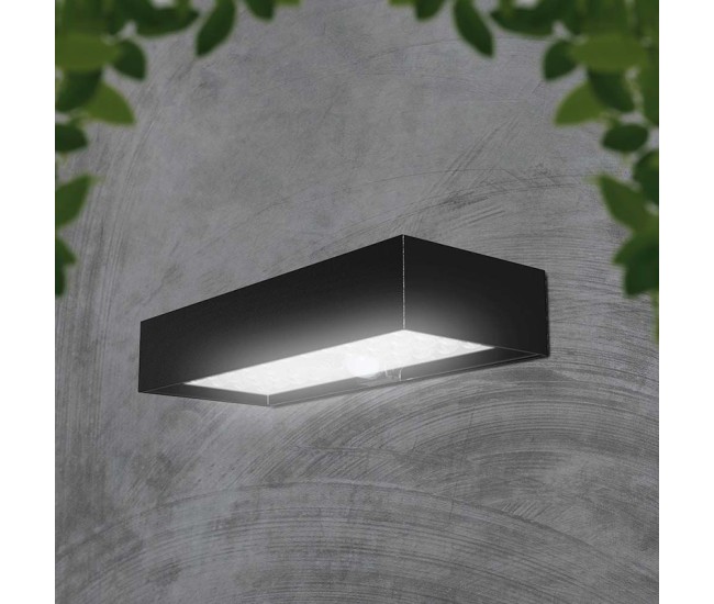 Lampa exterioara 6w ip65 4000k incarcare solara -negru