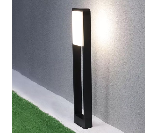 Lampa iluminat gradina 10w ip65 6400k alb rece - negru