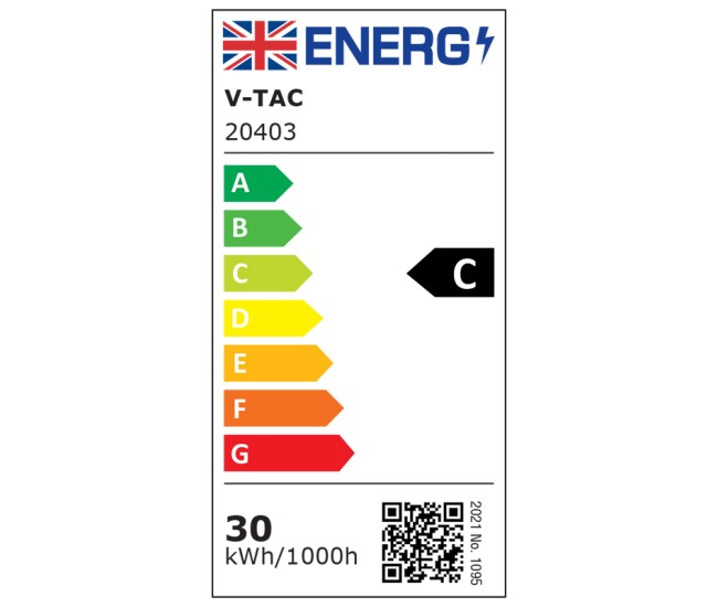 Reflector led smd 30w 137lm/w 4000k ip65  cip samsung - negru/gri