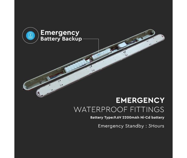 Corp iluminat led 36w 120cm cu kit emergenta 6400k