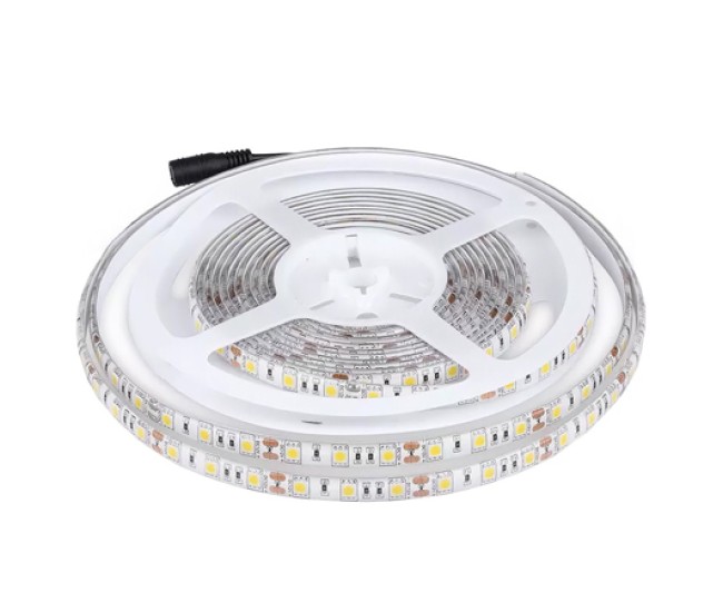 Banda led smd5050 60led/m 6400k ip65 5m