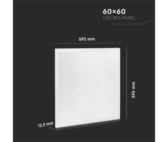 Panou led 40w 60cm x 60cm 6400k alb rece