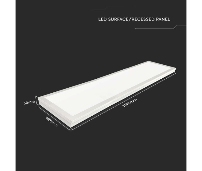 Panou led aplicabil 36w 120 x 30cm 4000k alb neutru