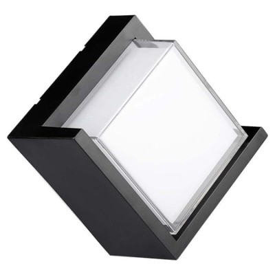 Lampa led 12w ip65 4000k alb neutru - negru