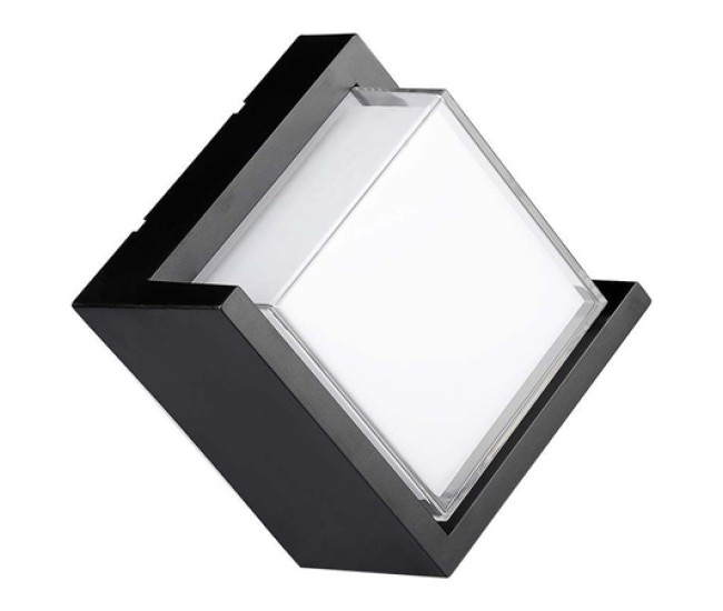 Lampa led 12w ip65 4000k alb neutru - negru