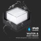 Lampa led 12w ip65 4000k alb neutru - negru