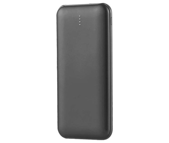 Power bank 10000mah cu cablu 30cm tip c  -  negru