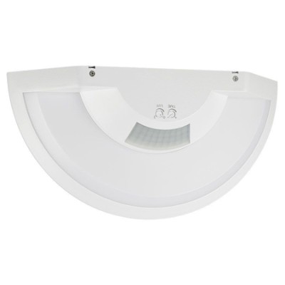 Lampa perete led 10w ip54 senzor de miscare 3in1 - alb