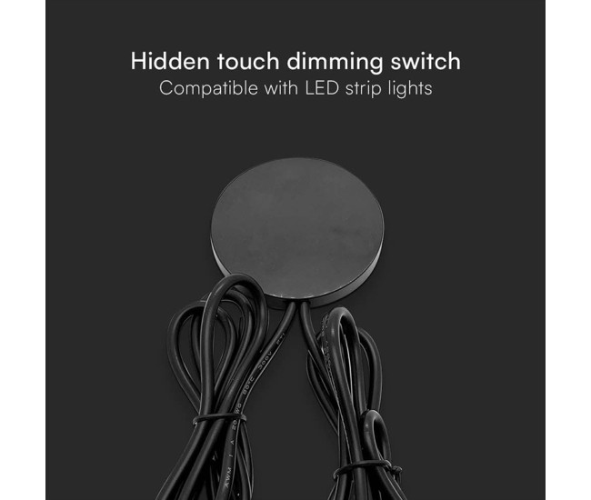 Senzor smart touch dimabil pentru banda led - negru