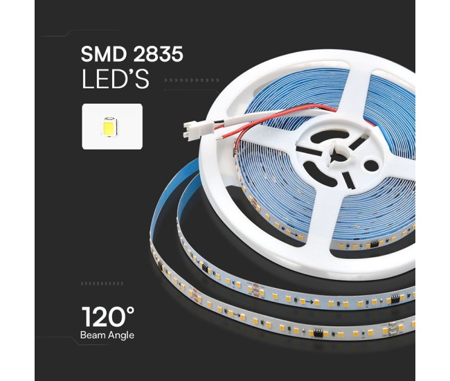 Banda led smd2835 runnig 10w/m 24v ip20 4000k 10m