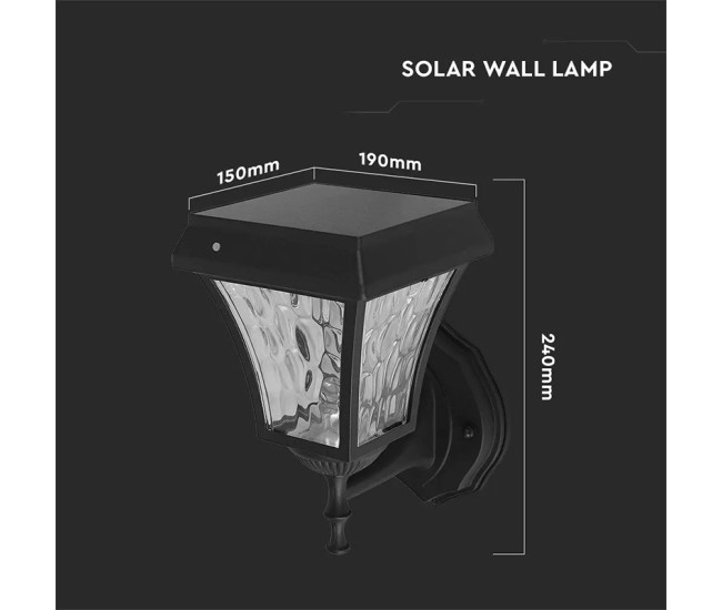 Corp iluminat led solar 2w 3 in 1 ip65