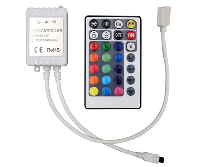 Controller banda led rgb + alb 26 butoane