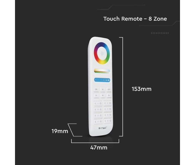 Telecomanda controller banda led 8 zone