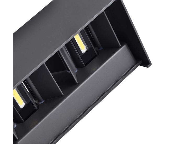 Lampa led 24w 4000k alb neutru ip65 - negru