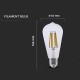 Bec led st64 e27 4w cu filament 3000k model edison