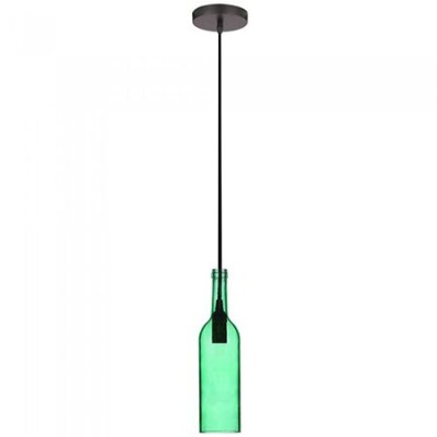 Pendul tavan model sticla vin culoare verde