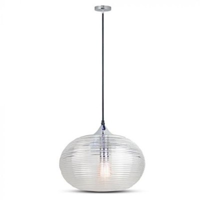 Pendul tavan 35cm sticla trasnparenta - diamond