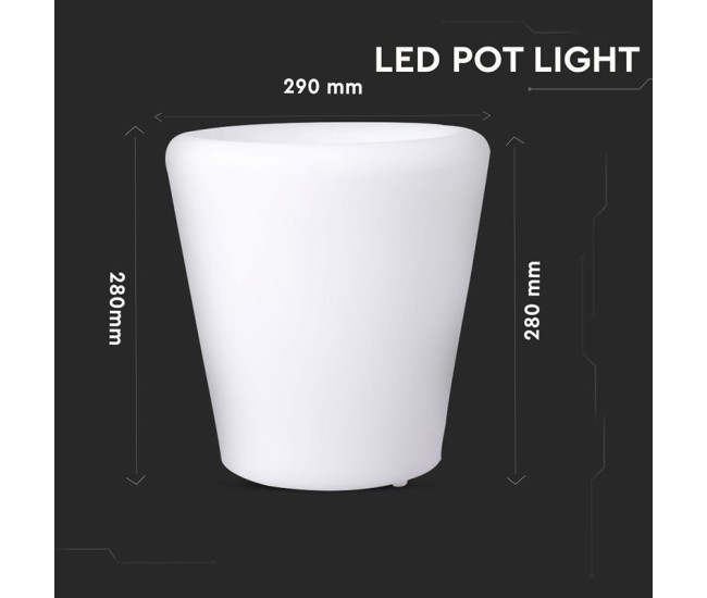 Lampa led rgb model recipient plante 28x29cm