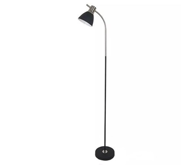 Lampadar 1540mm soclu e27 - negru/crom