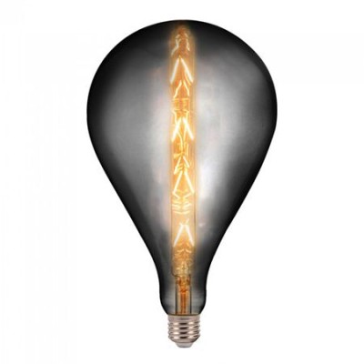 Bec led g165 e27 8w cu filament 2200k alb cald model smoky