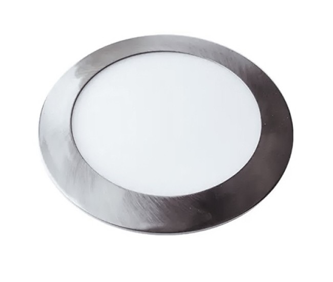 Panou led slim rotund 24w 4000k - nickel