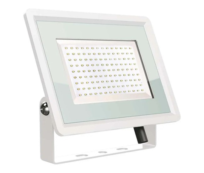 Reflector led smd 100w 3000k ip65 - alb