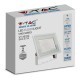 Reflector led smd 100w 3000k ip65 - alb