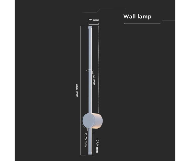 Corp iluminat led 12w 4000k ip65 - alb